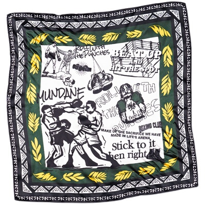 MUNDANE美式复古原创设计方巾