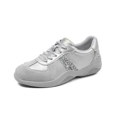 哈森德训鞋女春季新款秀气小巧时尚休闲运动小白鞋HCS250303