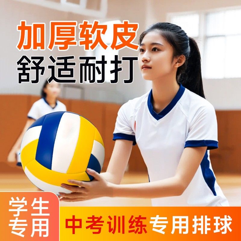 排球初中生中考专用小学生训练标准款五号正品软式气比赛排球女45