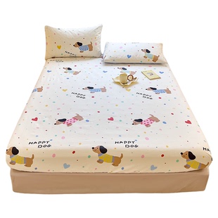 纯棉床笠单件100全棉儿童卡通学生宿舍单人席梦思床垫保护套床罩