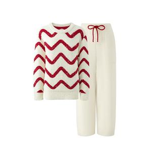 【代言人成毅同款】有棵树半边绒情侣红睡衣本命年冬防螨家居服女