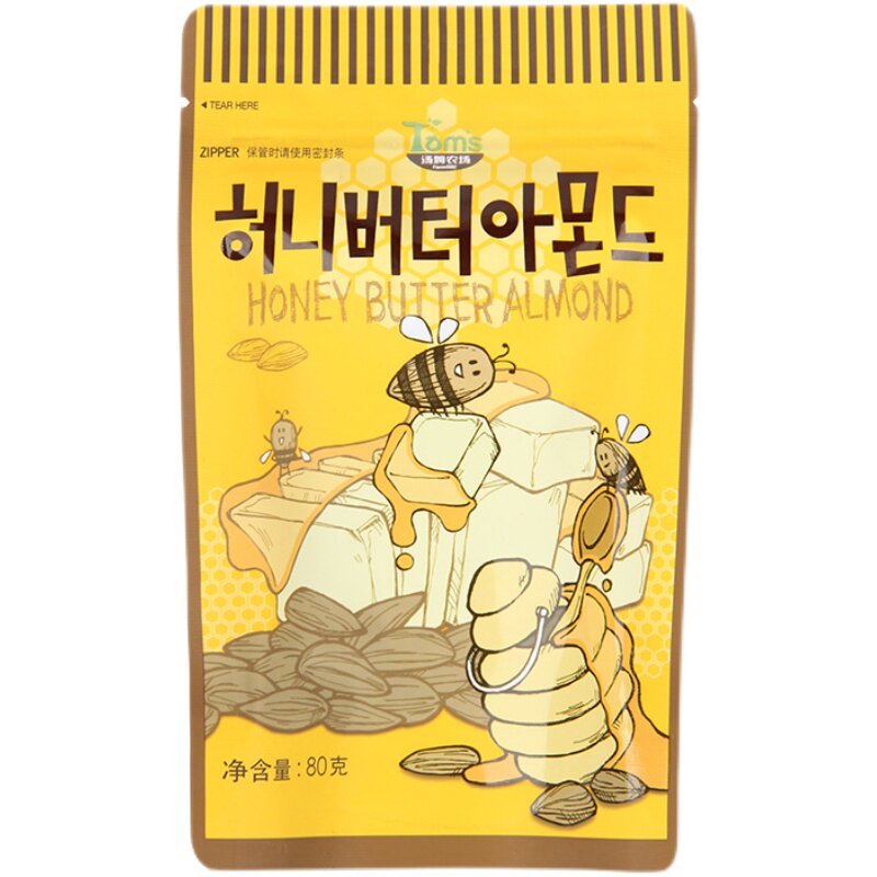 汤姆农场蜂蜜黄油扁桃仁杏仁坚果