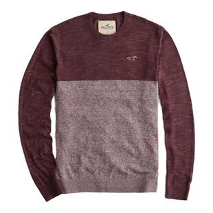 新款美国HCO专柜正品Hollister男士圆领长袖针织衫毛衣国内现货