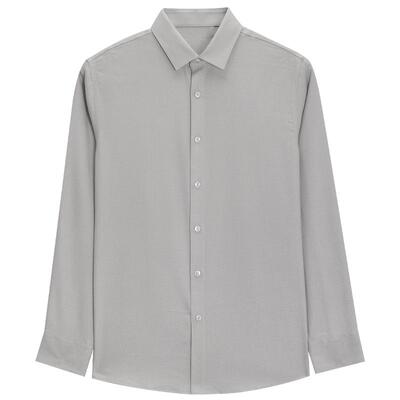 MindBridge纯色长袖衬衫