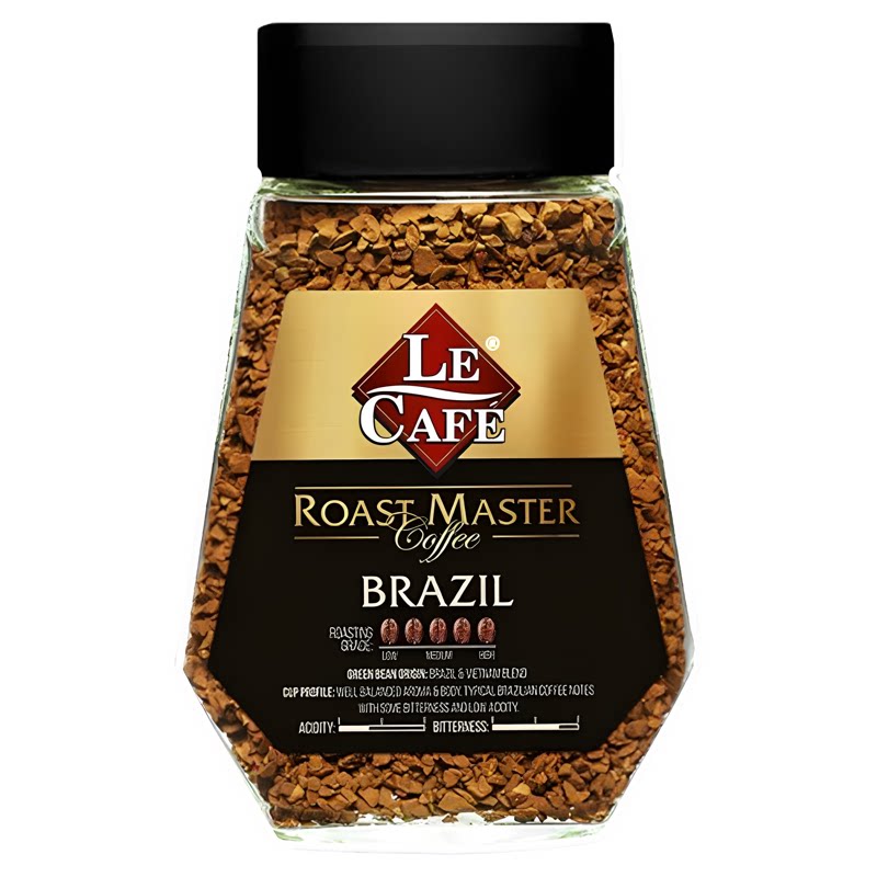 Le Café 烘焙大师咖啡 - 巴西风味健身提神速溶冻干黑咖啡