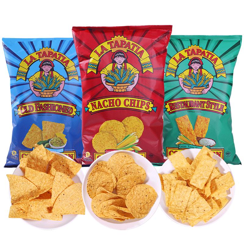 【自营】美国进口墨西哥少女玉米片三种口味网红追剧休闲膨化零食