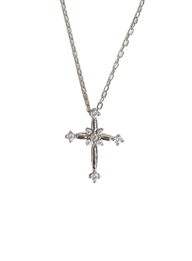 安眠曲纯银女十字架项链小众设计
