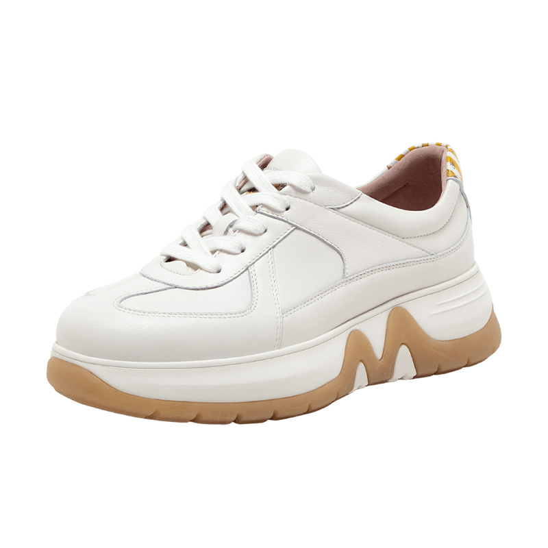 奶油噗噗Mirabell美丽宝2025秋季新款小白鞋女厚底德训鞋休闲鞋女