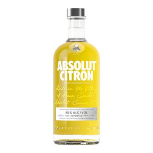 ABSOLUT绝对伏特加柠檬味700ml瑞典进口洋酒烈酒调配制酒官旗正品
