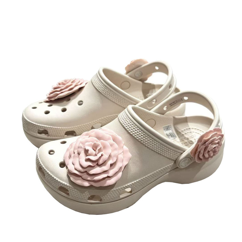 卡骆驰26年云朵玫瑰洞洞鞋Crocs