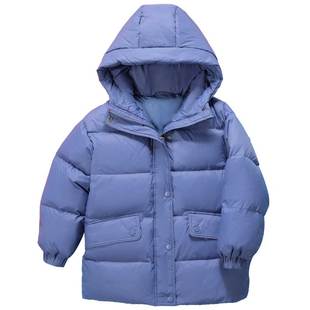 雅鹿儿童羽绒服2025新款洋气男童女童中长款免洗大童加厚冬季外套