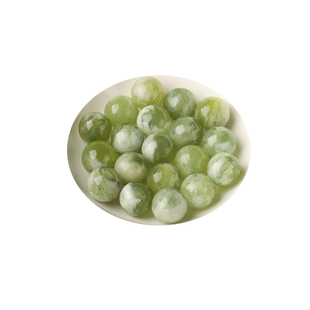 7A天然岫玉青提奶盖散珠手串男女士diy手工手链项链多宝水晶单珠