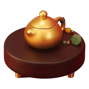 把把壶手把件纯黄铜桌面摆件可旋转打麻将马上胡赢钱减压神器