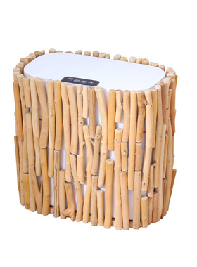 智能感应垃圾桶简约家用木质带盖