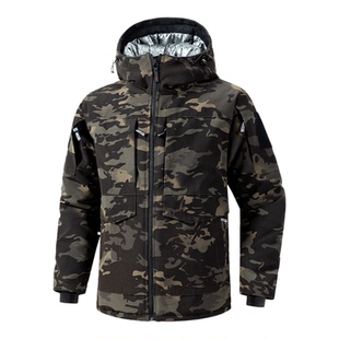 棉服男款工作服棉衣迷彩大衣加厚石墨烯棉衣大袄劳保棉袄保暖防寒