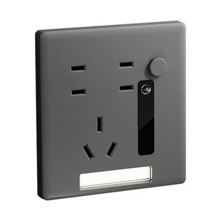 卧室人体感应地脚灯带五孔插座嵌入式小夜灯楼梯间过道86暗装面板