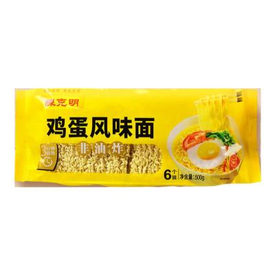 陈克明鸡蛋面方便面面饼500g