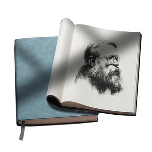 空白纸内页无格无线笔记本子厚A5文艺精致软皮面手绘画画素描美术大学生读书学习日记本草稿记事本简约ins风