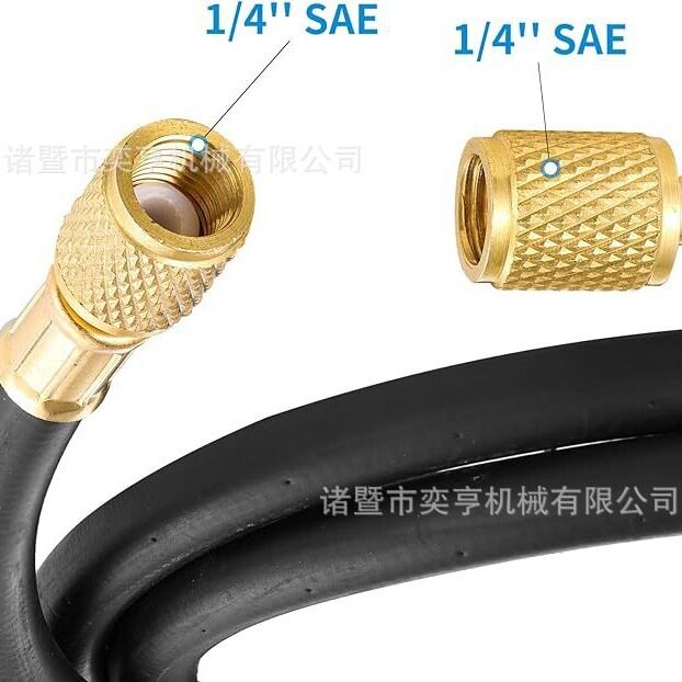 R410A交流制冷剂充注软管适合压力R410AR134AR22R12R50800psi工作