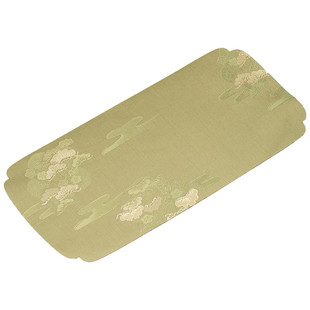 知舍云松茶席干泡新中式织锦金丝提花茶席禅意中国风茶盘垫小号