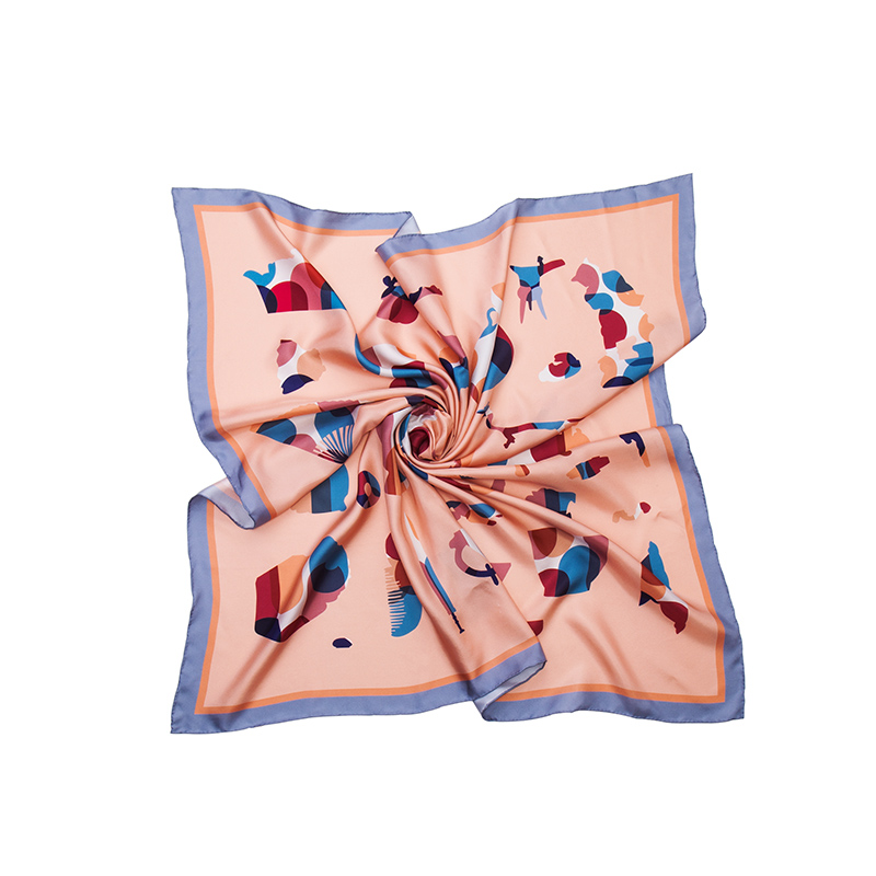 苏州博物馆苏博绘影真丝系列方巾套装真丝小方巾丝巾女送女友创意