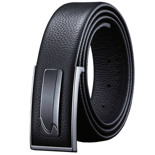 头皮派皮带男士平滑扣真皮带孔扣眼爸爸打洞按扣腰带打孔板扣有孔
