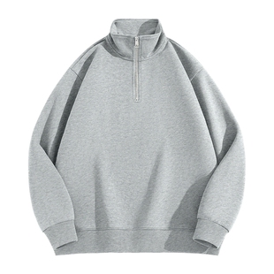 猫人立领卫衣男款春季半拉链休闲上衣青少年美式运动长袖外套男J