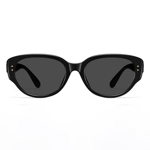 雪地猫眼墨镜女款高级感防紫外线冬季雪山偏光太阳镜近视度数圆脸