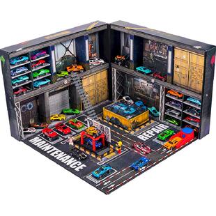 改装合金小汽车套装者凯卡儿童男孩玩具车停车场修理厂西新年礼物