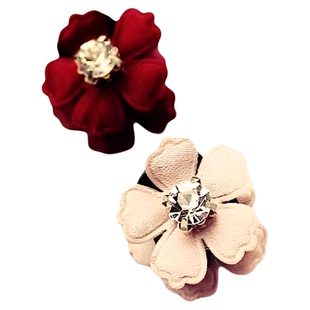 suu蘇发饰头饰可爱头花韩国发夹小号边夹双面水钻抓夹  萌心菇凉