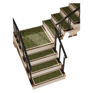 美式实木楼梯踏步垫免胶自粘室内复式楼梯台阶硅藻泥防滑垫阶梯式