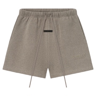Fear of God Essentials 25SS 小LOGO拉丝烫标印花抽绳休闲裤短裤