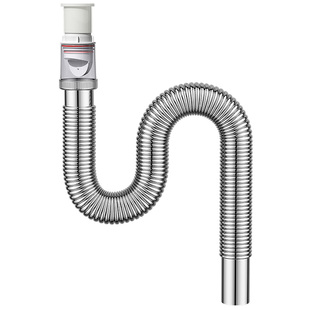 不锈钢洗手盆下水管防返臭洗手池台盆面盆排水管洗脸盆下水器配件