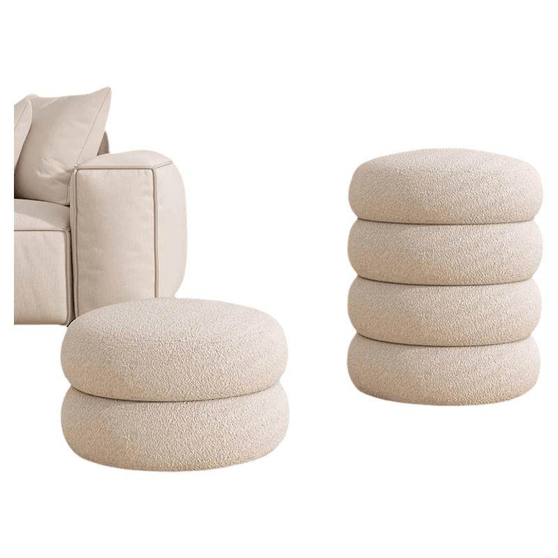 奶油风化妆凳梳妆凳子女生卧室坐墩轻奢梳妆台椅子美甲凳家居墩墩