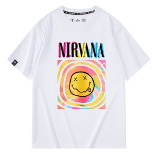 Nirvana涅盘摇滚乐队周边短袖男夏季美式纯棉休闲T恤衫青少年半袖