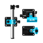 龙王恨钓箱配件大全三件套铝合金通用炮台架拉饵盘架鱼护架伞架