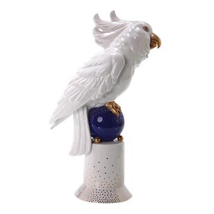 德国Goebe进口陶瓷l鹦鹉摆件欧式骨瓷限量版收藏品客厅高端装饰品