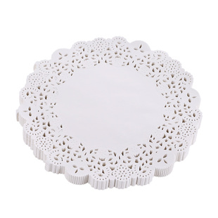 花底纸镂空花纸餐饮酒店专用圆形花底纸花包纸食品垫盘纸烘焙用纸