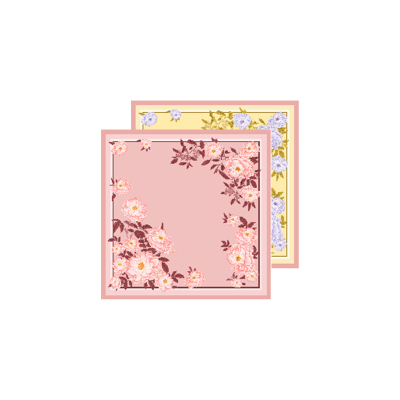 双面花萝真丝丝巾送妈妈