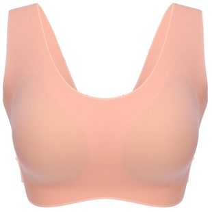 均码无尺码背心式文胸抑菌乳胶 无钢圈内衣女无痕睡眠胸罩全罩杯