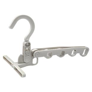 五孔折叠衣架旅行便携式宿舍挂衣服酒店出差旅游室内晾衣挂钩神器