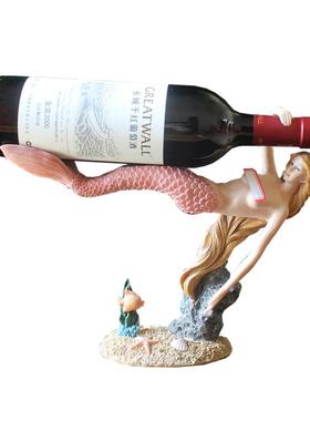 创意欧式美人鱼家用客厅新房酒柜