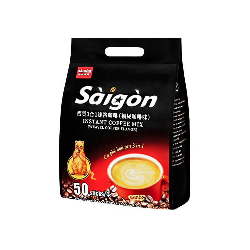西贡三合一猫屎咖啡味速溶咖啡