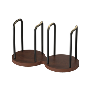 家用纸杯架一次性杯子取杯器桌面实木放水杯架倒置防尘收纳置物架