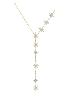 JAY优雅六芒星毛衣项链秋冬挂饰