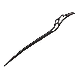 檀木加长手工檀木发簪高级感新中式簪子女古风简约日常木簪盘发钗