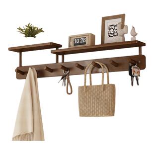 钥匙包包挂钩门后挂衣架免打孔强力承重墙上壁挂置物架进门衣帽架