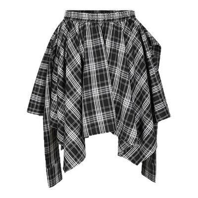 MOUSSY 春季新品假美式辣妹风假两件格纹半身裙028ISA31-4121