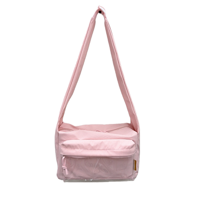 韩系ins慵懒风单肩斜挎包10CM透明娃包女学生通勤大容量休闲背包