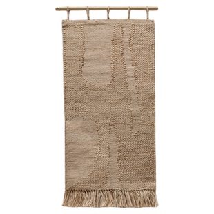 北欧设计 Fermliving Harvest 壁毯天然黄麻墙面挂毯艺术装饰挂饰